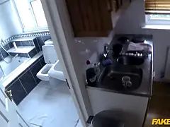 Policeman has Anal Sex with a cheating housewife - faux cop