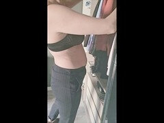 Morena, Tacones, Lencería, Oficina, Coño, Secretaria