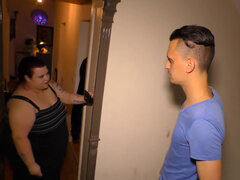 Wohlbeleibte schöne frauen, Grosser arsch, Blasen, Schwanz, Fett, Hardcore, Dürr