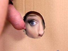 ブロンド, フェラチオ, 巨乳な, バック, ドレス, のぞき穴, ハードコア, 淫乱熟女