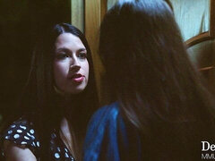 Vingeren, Lesbisch, Likken, Ondergoed, Masturbatie, Kut duiken, Strippen, Tiener