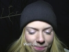 Euro Redhead Sucks Strangers Dick - Chrissy Fox gives head outdoors