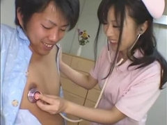 デカパイ, フェラチオ, 巨乳な, イく瞬間, フェティッシュ, 日本人, ストッキング, 三人