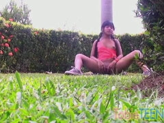 18, Ass, Fingering, Orgasm, Outdoor, Pussy, Teen, Wet