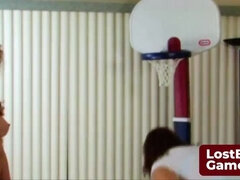 Wild Lesbian Basketball Game - Candle Boxxx's Big Tits & Foot Fetish Fun