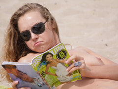 18 años, Amateur, Chica, Playa, Rubia, Nudista, Público, Adolescente