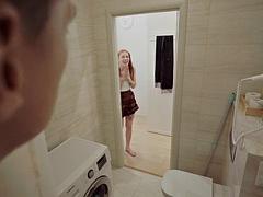 Horny Luna Rishi Turned On by Stepbrother in Steamy Shower