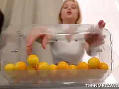アナル, ブロンド, フェラチオ, Hd, なめる, オマンコ, 三人, オッパイの