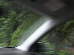 素人, ビーチ, ブロンド, 車, 彼女, 小柄, ハメ撮り, オッパイの