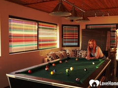 Sexy Ginger Breaks All the Billiard Room Rules