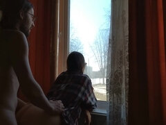 Helga Bosk Risky Sex By The Window, People Walking By 8 Min