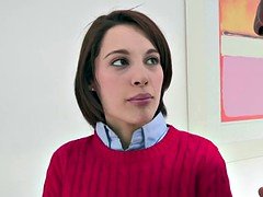 Anal, Cul, Grosse bite, Sucer une bite, Femelle, Français, Interracial, Adolescente