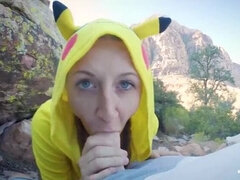 Amateur, Sucer une bite, Éjaculation interne, Gorge profonde, Hard, De plein air, Public, Pute