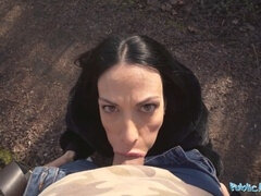 Большой член, Минет, Постарше, Сперма во рту, Милф, Оргазм, На природе, На публике