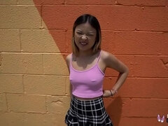 面接, チン, バック, ハードコア, 小柄, 剃毛, タトゥー, ティーン