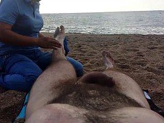 Plage, Massage, Nue