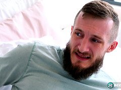 Brick Danger's massive tits and ass get covered in cum after a titjob and handjob from Lila Lovely
