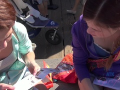 Enthousiasteling, Vriendin, Lesbisch, Moeder die ik wil neuken, Klein, Doordringend, Kut duiken, Mager