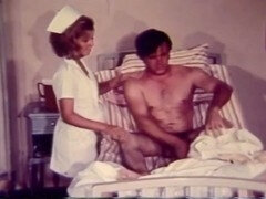 デカチン, フェラチオ, 口内発射, 淫乱熟女, 看護婦, オマンコ, ユニフォーム, ヴィンテージ