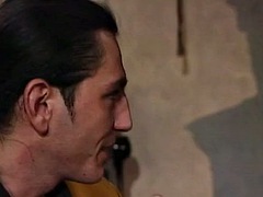 Amateur big cock blonde with glasses drools on cock