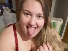 Amateur, Gorda, Rubia, Mamada, Gordita, Semen en la boca, Pov, Esposa