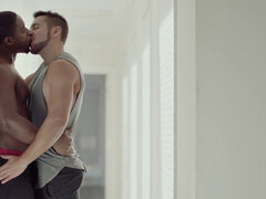 In den arsch, Schwarz, Paar, Schwul, Interrassisch, Pornostars, Erotischer film, Eng