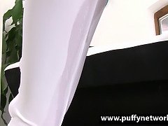 ブロンド, チェコ, ディルド, エクストリーム, Hd, オナニー, 剃毛, オッパイの