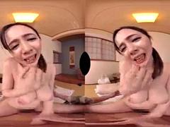 JAV VR Aime ft. Julia Ann: Cowgirl, Big Tits  Virtual Reality Porn