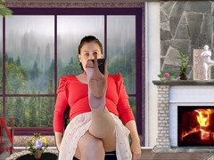 Nude maid, nude stockings, nylon lingerie