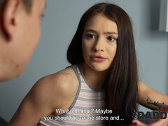 18 años, Engañando, Papá, Hd, Pequeña, Perforación, Adolescente, Tetas