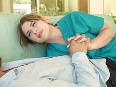 Cum on Tits for Blonde Busty Beauty Riley Reign - Big Booty Face-Sitting Nurses - Big tits