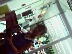 黒人, スカートのぞき, のぞき