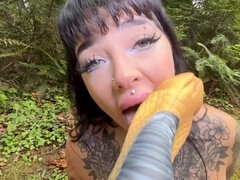 Goth angel Summer gets bred and filled with cum by a monster cock
