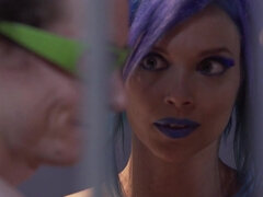 美人, デカパイ, 古典, フェティッシュ, Hd, ゴックンする, タトゥー, 三人