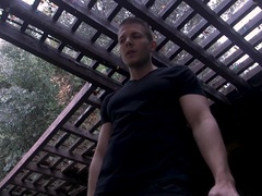 緊縛, フェラチオ, ボンデージ, 茶髪の, 浮気者, 小柄, ラフ, タトゥー