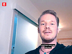 Leie, Schwanz, Europäisch, Deutsch, Selbstgemacht, Dürr, Strümpfe, Titten