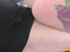 Wet panties in her mouth and fucked