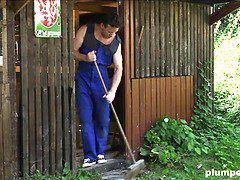 Grote lul, Blond, Pijpbeurt, Mollig, Gezichtzitten, Hd, Buiten, Anaal likken