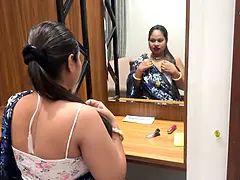 Belleza, Mamada, Hija, Hd, Indio, Desnudo, Coño, Chupando
