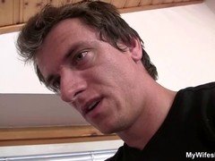 He fucks girlfriends mommy in stockings