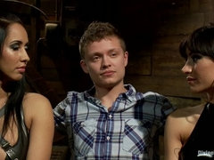 Sadomasoquismo, Amarrada, Dominacion femenina, Humillación, Próstata, Castigada, Coño, Esclavo