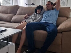 Georgio and His Girlfriend: A Sleepy Surprise Blowjob