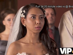 Asiatisch, Braut, Braunhaarige, Betrug, Hd, Öffentlich, Strümpfe, Hochzeit