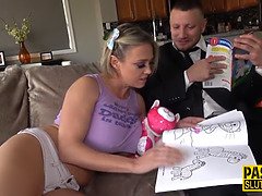 Leie, Blasen, Kehlenfick, Handjob, Masturbation, Milf, Schreiend, Flotter dreier