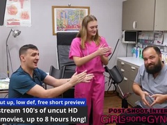 Sweet All Natural Girl Tyler Lynn Gets Intense Medical Exam - Doctors Spank Her Hooters & Ass