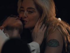 Grosse titten, Blondine, Gesichtssitzen, Frau, Lesbisch, Lecken, Nippel, Weibliche ejakulation