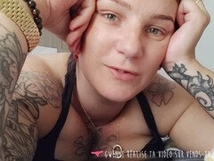 Sadomasochismus, Sperma im mund, Domination, Französisch, Erniedrigung, Herrin, Sklave, Tätowierung