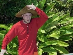 Tussi, Braunhaarige, Schwarz, Hd, Natürlichen titten, Im freien, Reiten, Dürr