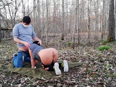 Fuck-A-Thon on nature with corona mask