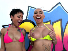 Insane Triple With Mila, Lydia Kaiia